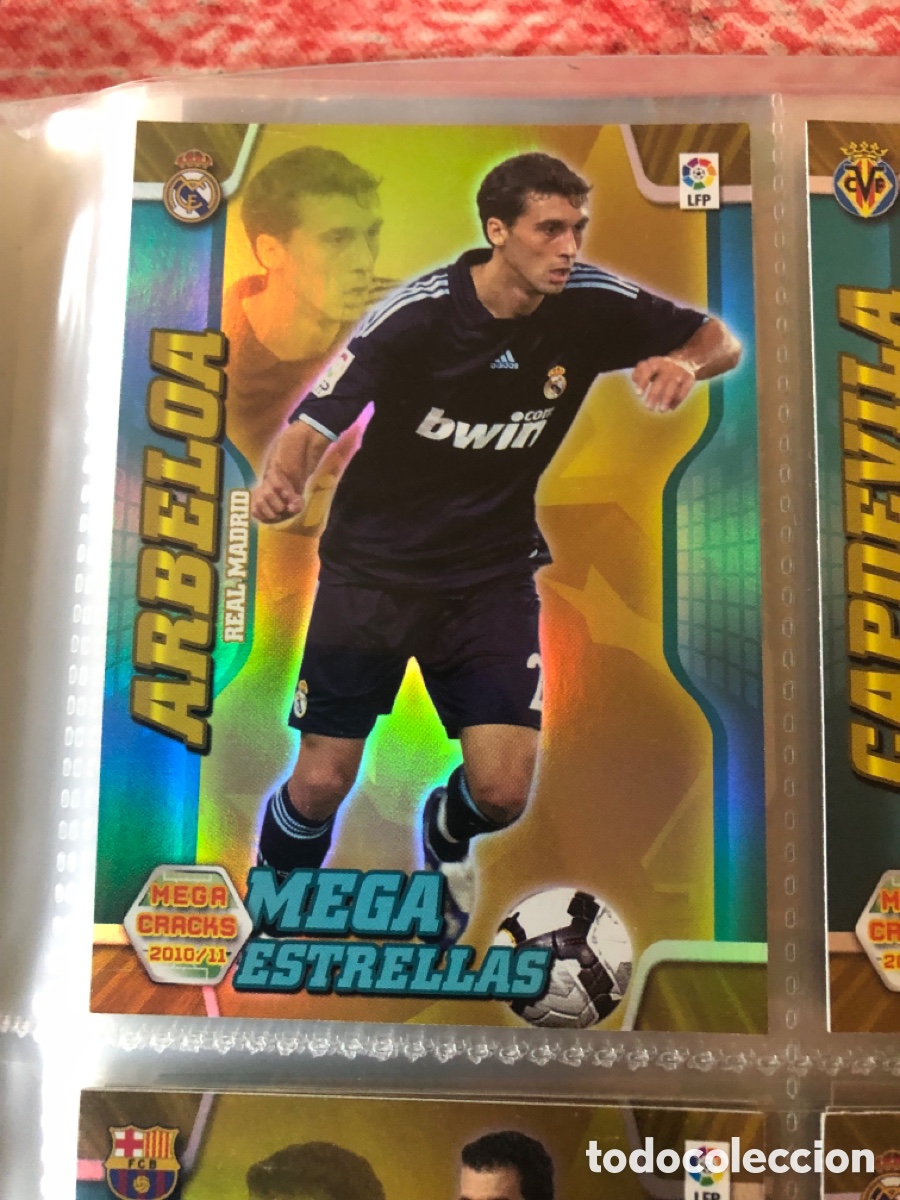 Cromos de F&uacute;tbol: Megacracks 2010 2011 mega estrellas arbeloa 370 real Madrid