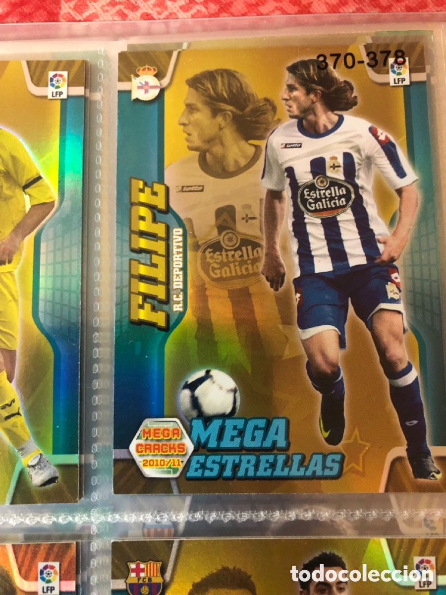 Cromos de F&uacute;tbol: Megacracks 2010 2011 mega estrellas filipe 372 deportivo