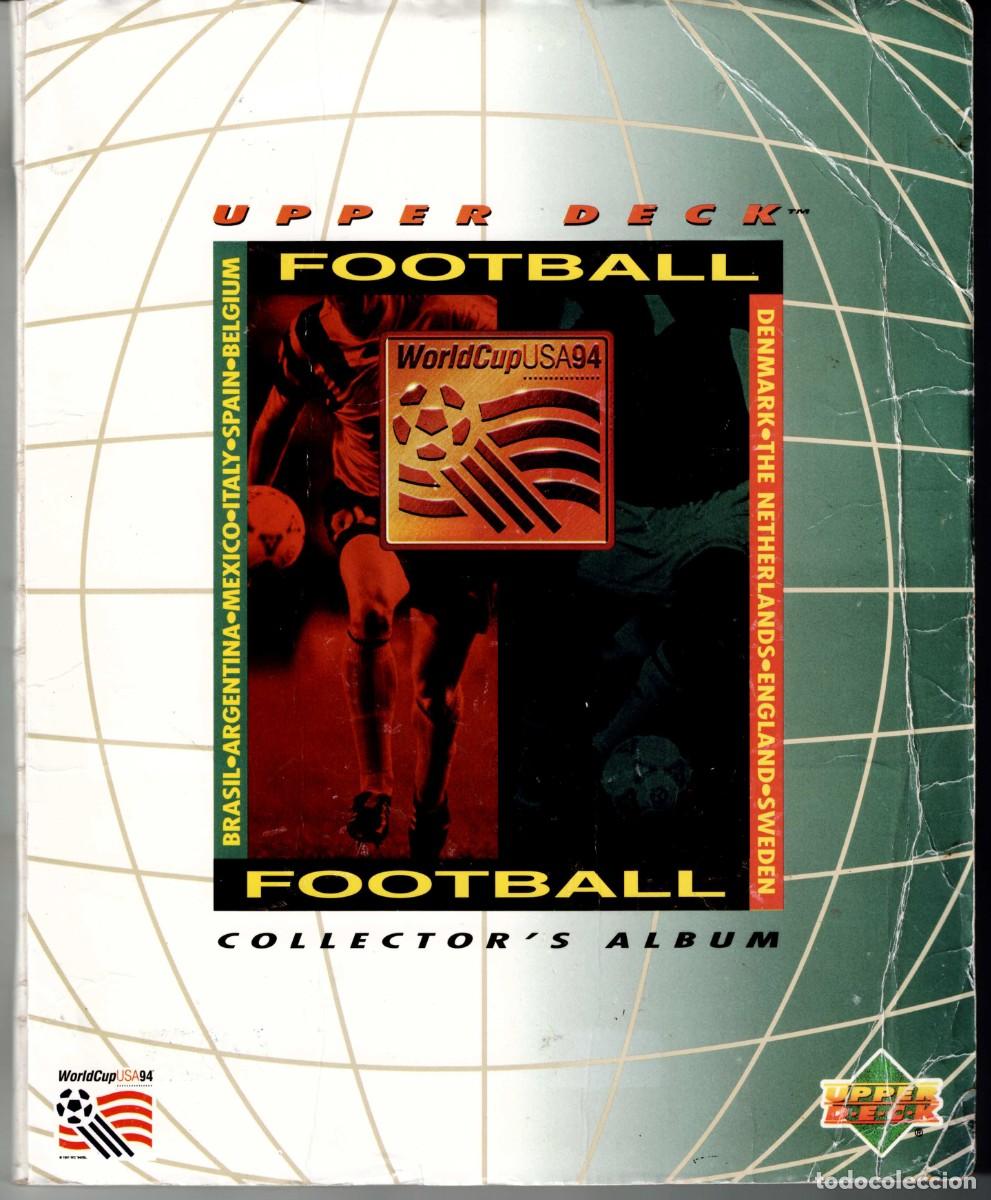 Cromos de F&uacute;tbol: &Aacute;lbum FOOTBALL WORLD CUP USA 94 - Editado por UPPER DECK 1994 - Faltan 3 cromos