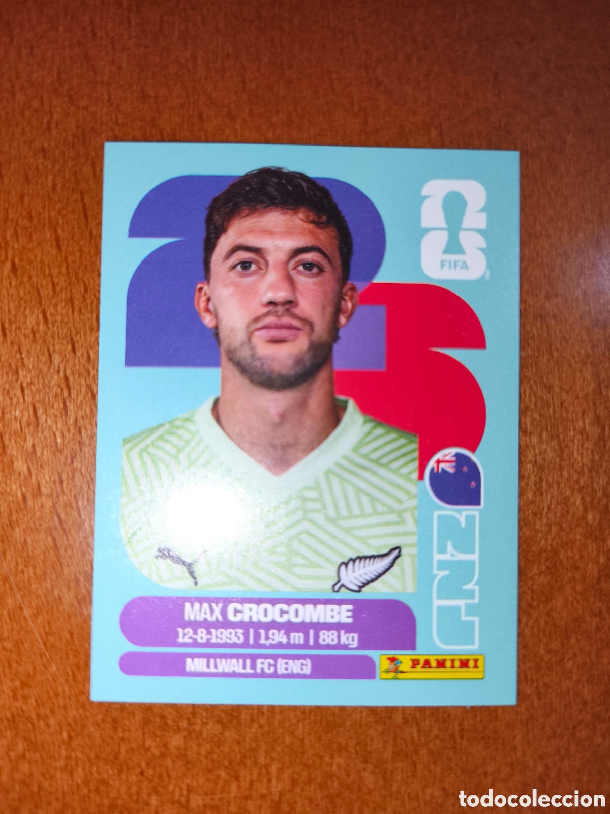 Cromos de F&uacute;tbol: NZL2 Max Crocombe NZL 2 Fifa World Cup 2026 Nueva Zelanda