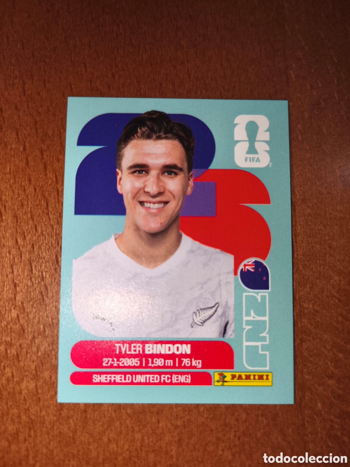Cromos de F&uacute;tbol: NZL7 Tyler Bindon NZL 7 Fifa World Cup 2026 Nueva Zelanda