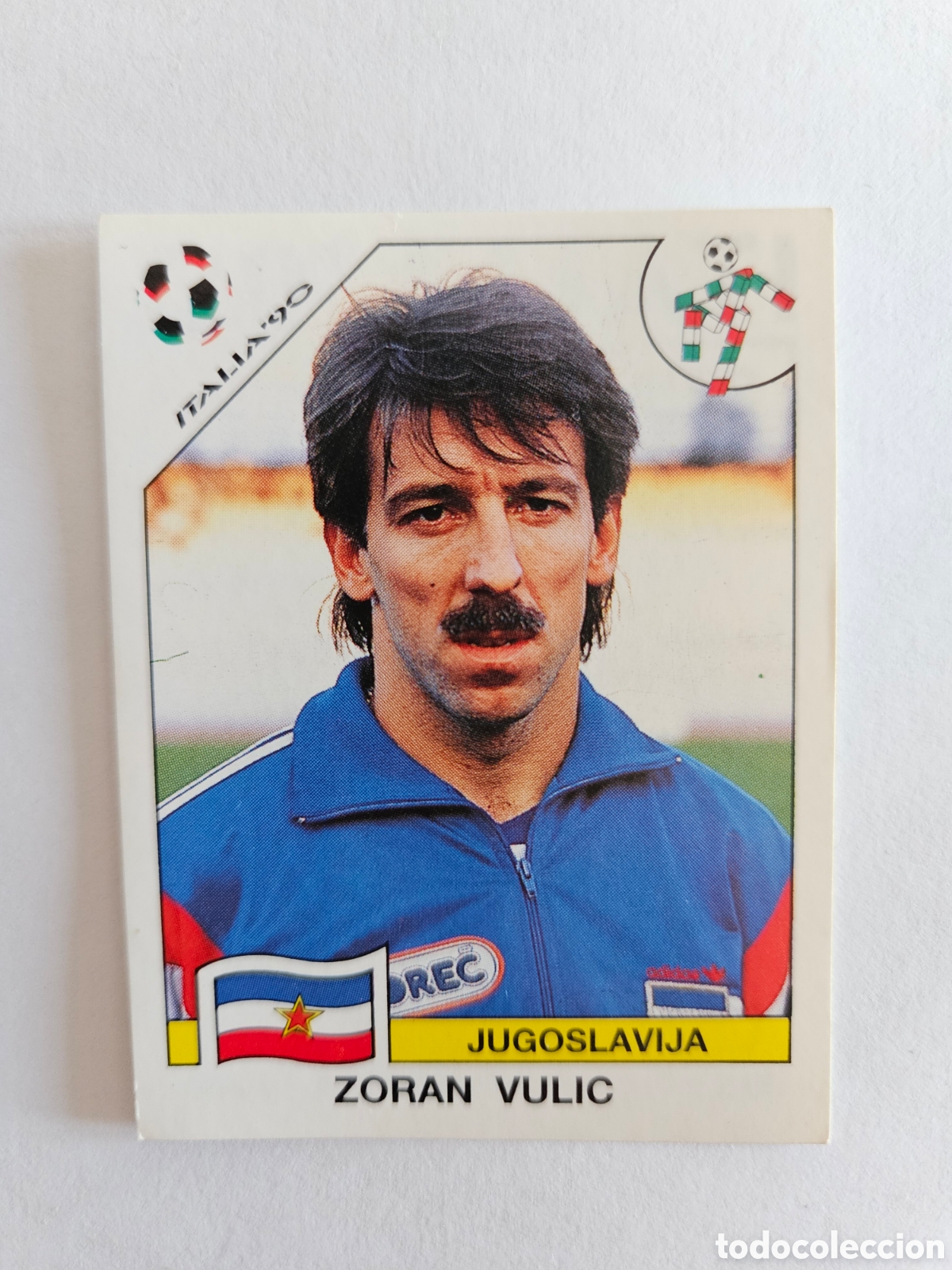 Cromos de F&uacute;tbol: ZORAN VULIC YUGOSLAVIA 273 MUNDIAL ITALIA 1990 90 PANINI NUNCA PEGADO SIN PEGAR