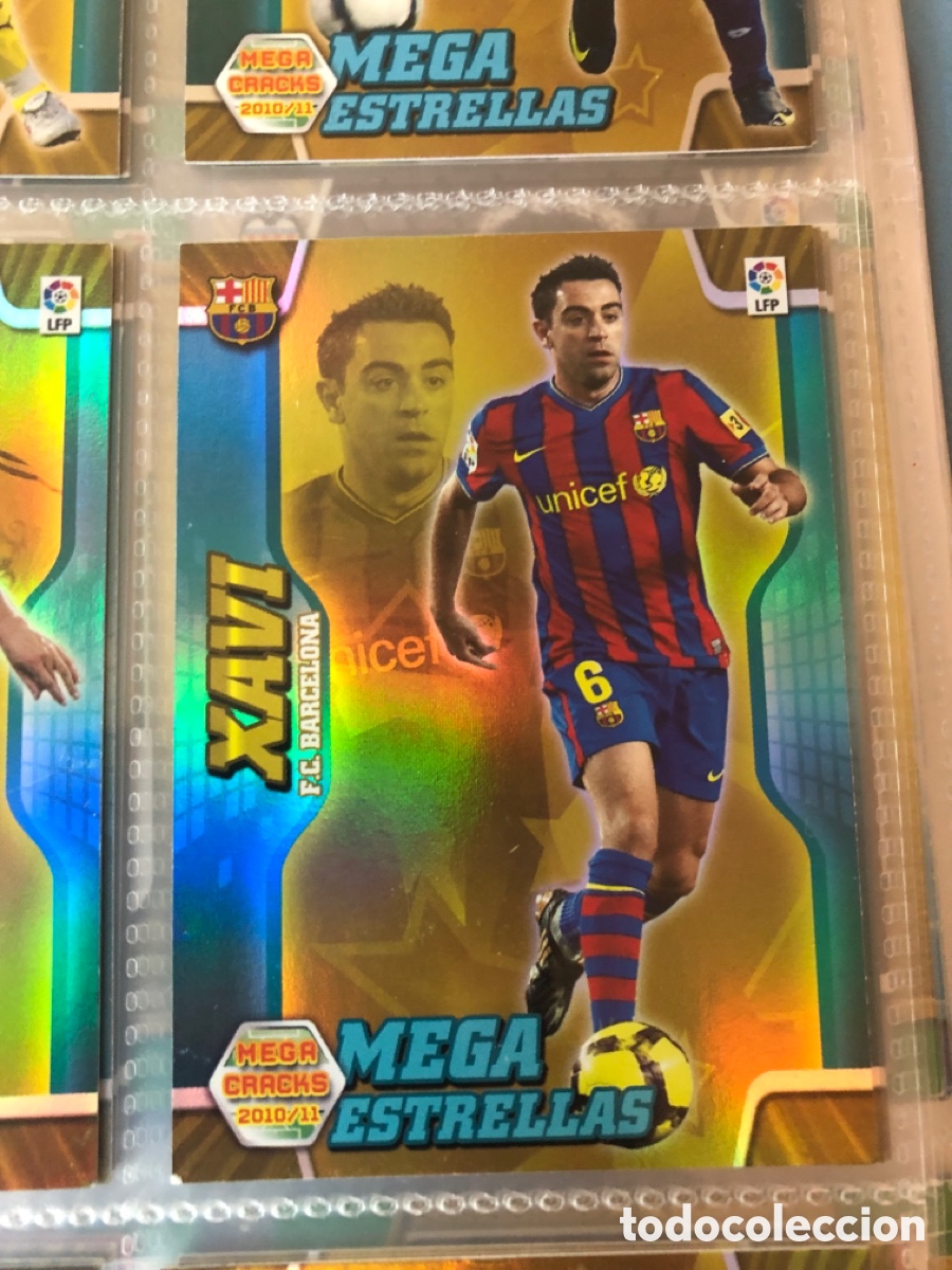 Cromos de F&uacute;tbol: Megacracks 2010 2011 mega estrellas Xavi 375 Barcelona