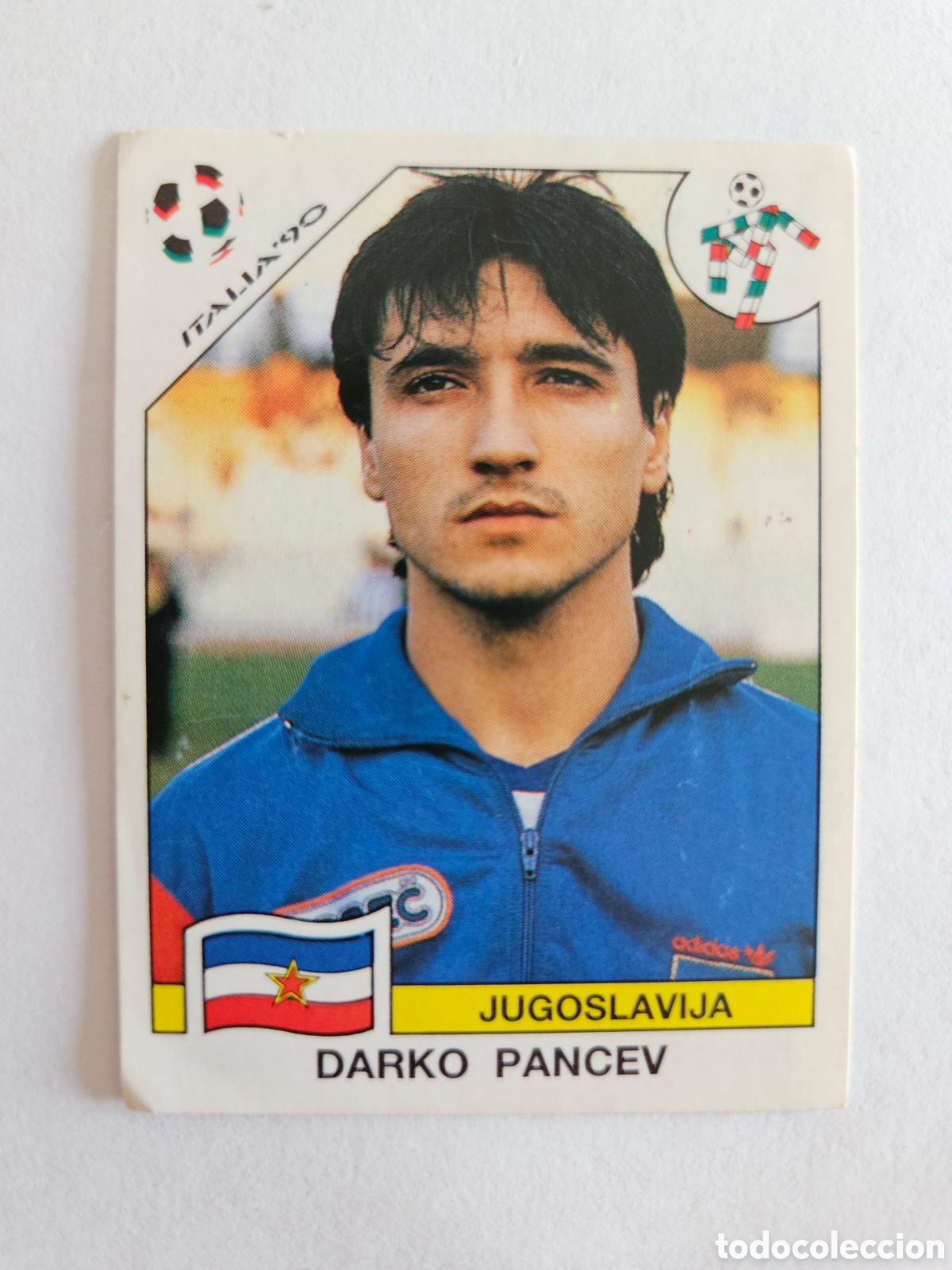 Cromos de F&uacute;tbol: Cromo panini mundial Italia 90 n&uacute;mero 283 Pancev - Stickers album world cup Italy 1990