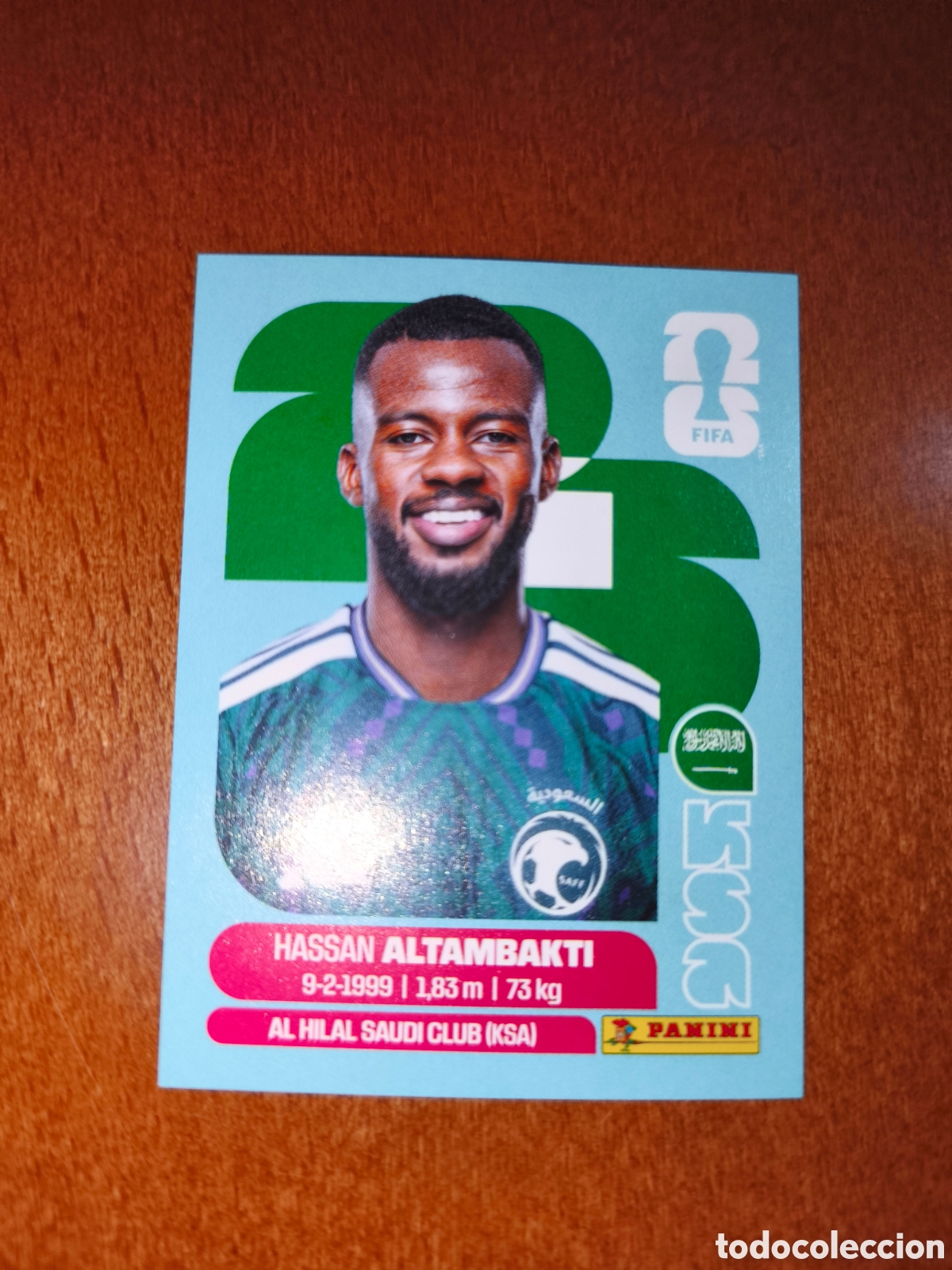 Cartes &agrave; collectionner de Football: KSA8 Hassan Altambakti KSA 8 Fifa World Cup 2026 Arabia Saud&iacute;