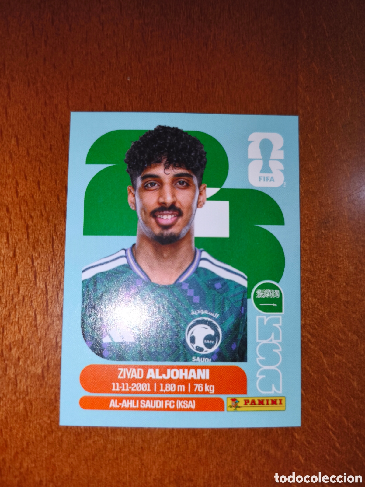 Cromos de Futebol: KSA10 Ziyad Aljohani KSA 10 Fifa World Cup 2026 Arabia Saud&iacute;