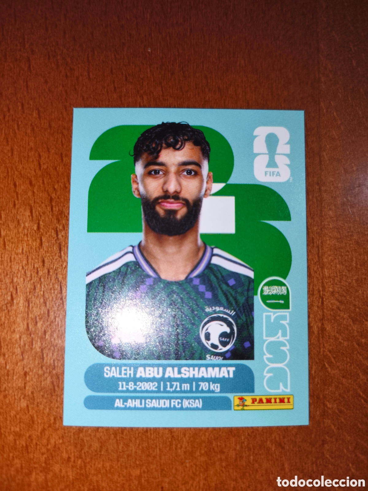 Cromos de Futebol: KSA14 Saleh Abu Alshamat KSA 14 Fifa World Cup 2026 Arabia Saud&iacute;