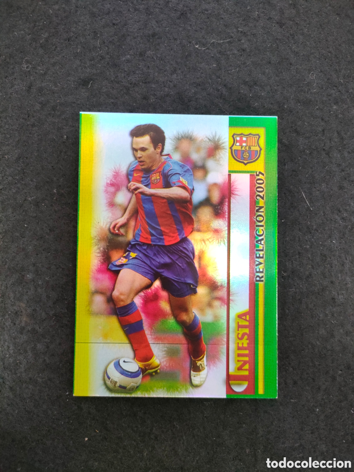 Cromos de Futebol: Iniesta Revelaci&oacute;n 2005. Brillo liso, #26. Barcelona