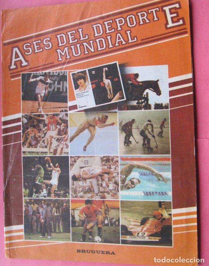 Football Stickers: LOTE DE CROMOS. CROMOS SUELTOS; 1,50 &euro;. ASES DEL DEPORTE MUNDIAL. EDITORIAL BRUGUERA, 1984.