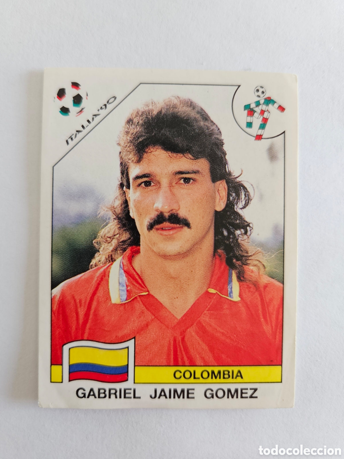 Cromos de F&uacute;tbol: GABRIEL JAIME GOMEZ COLOMBIA 296 MUNDIAL ITALIA 1990 90 PANINI NUNCA PEGADO SIN PEGAR