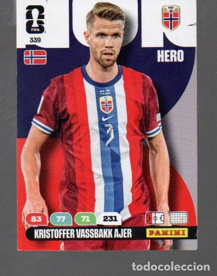 Cromos de F&uacute;tbol: CROMO DE FUTBOL XL ADRENALYN PANINI LIGA 2026 N&ordm; 339 DE KRISTOFFER VASDBAKK AJER