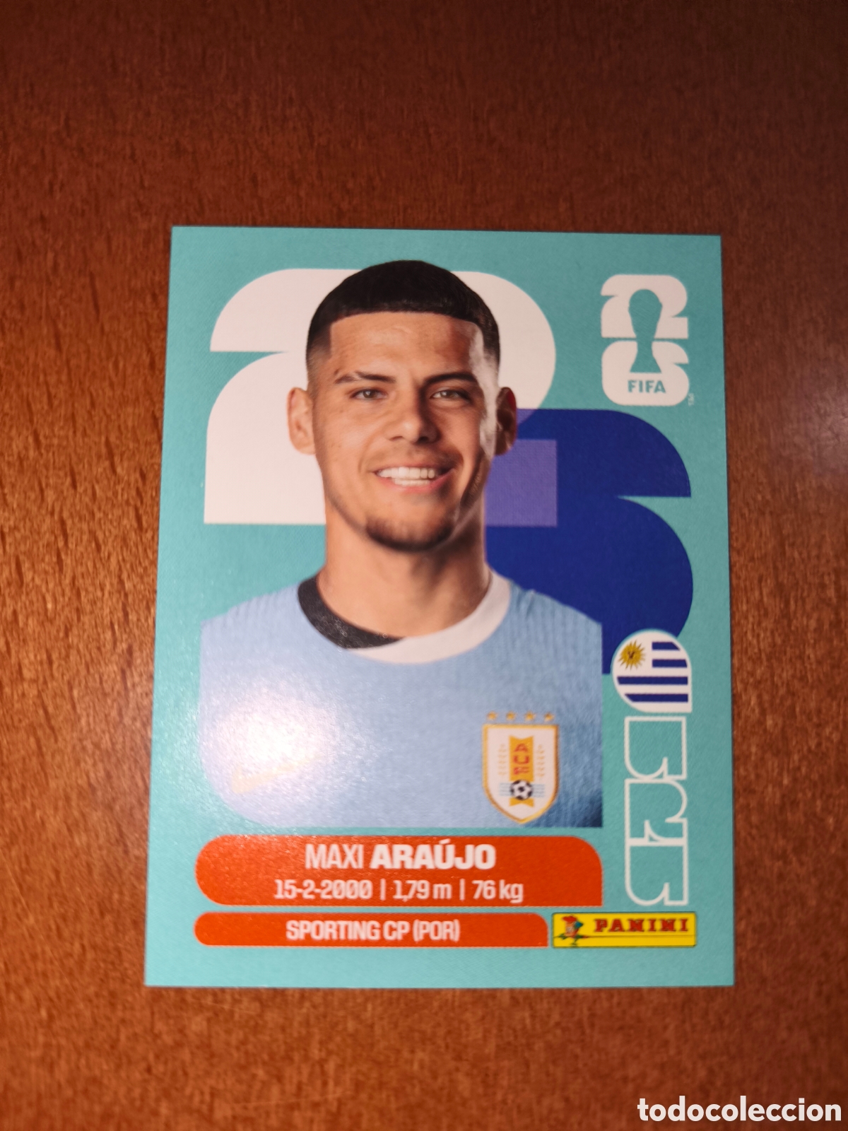 Cromos de F&uacute;tbol: URU16 Maxi Ara&uacute;jo URU 16 Fifa World Cup 2026 Uruguay