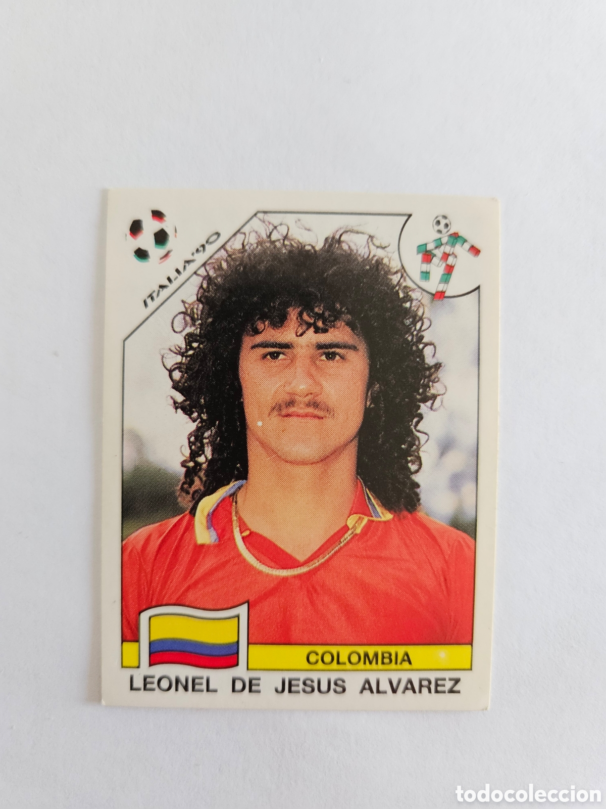 Cromos de F&uacute;tbol: 1990 ITALIA 90 - N&ordm; 298 LEONEL DE JESUS ALVAREZ - COLOMBIA - PANINI