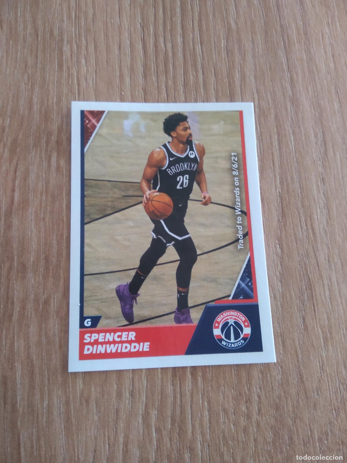 Cromos de F&uacute;tbol: 298 SPENCER DINWIDDIE WASHINGTON WIZARDS CROMO PANINI BASKET BALONCESTO 2021-2022 NBA 21-22