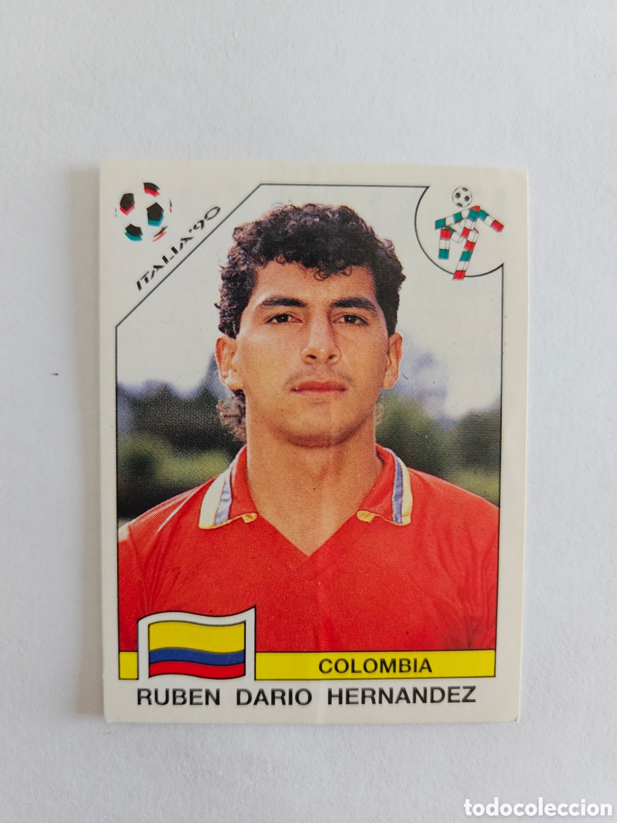 Cromos de F&uacute;tbol: 1990 ITALIA 90 - N&ordm; 303 RUBEN DARIO HERNANDEZ - COLOMBIA - PANINI
