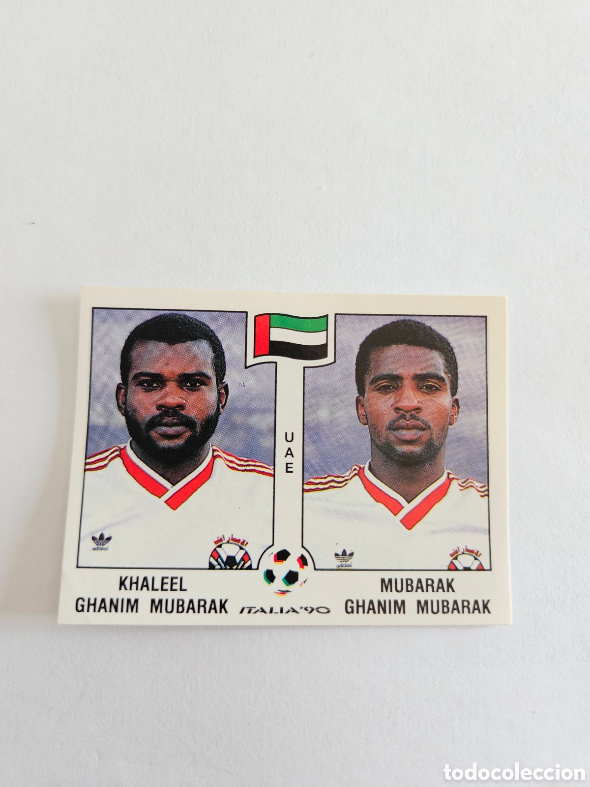 Cromos de F&uacute;tbol: PANINI - ITALIA 90 - 1990 - CROMO NUNCA PEGADO - EMIRATOS ARABES UNIDOS - MUBARAK MUBARAK 309
