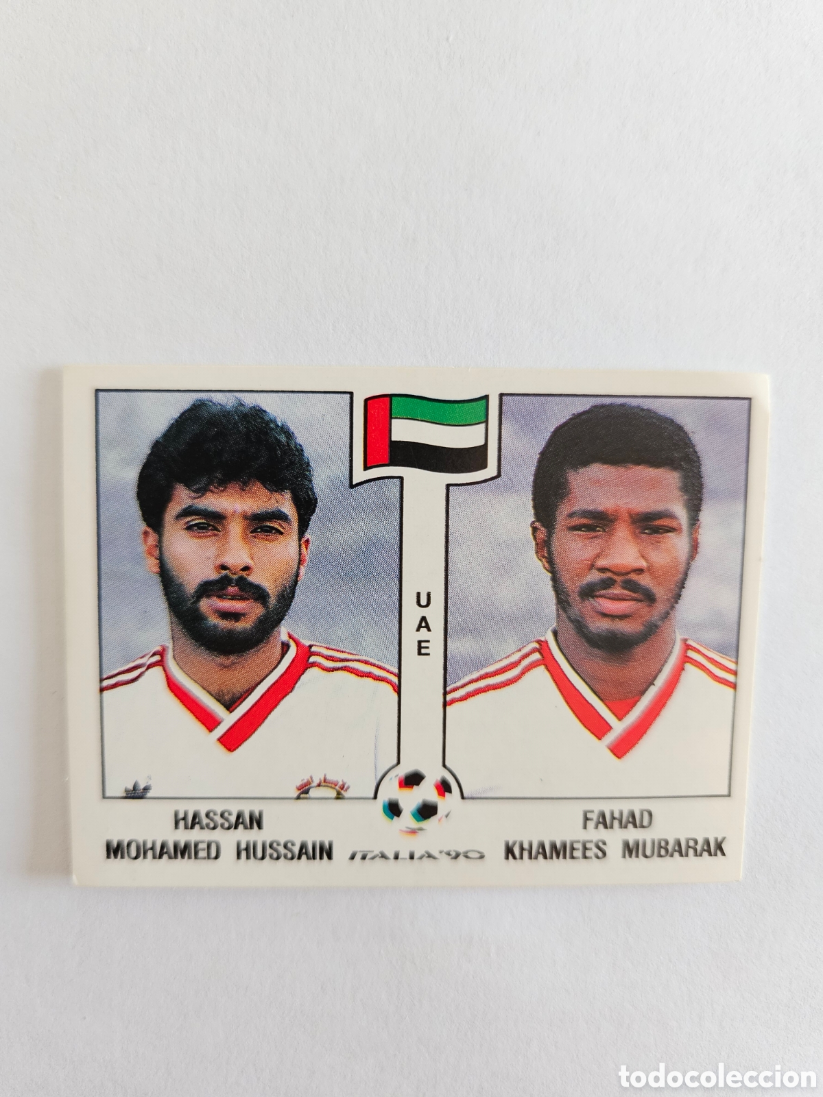 Cromos de F&uacute;tbol: ITALIA 90 313 HASSAN MOHAMED HUSSAIN FAHAD KHAMES MUBARAK UAE