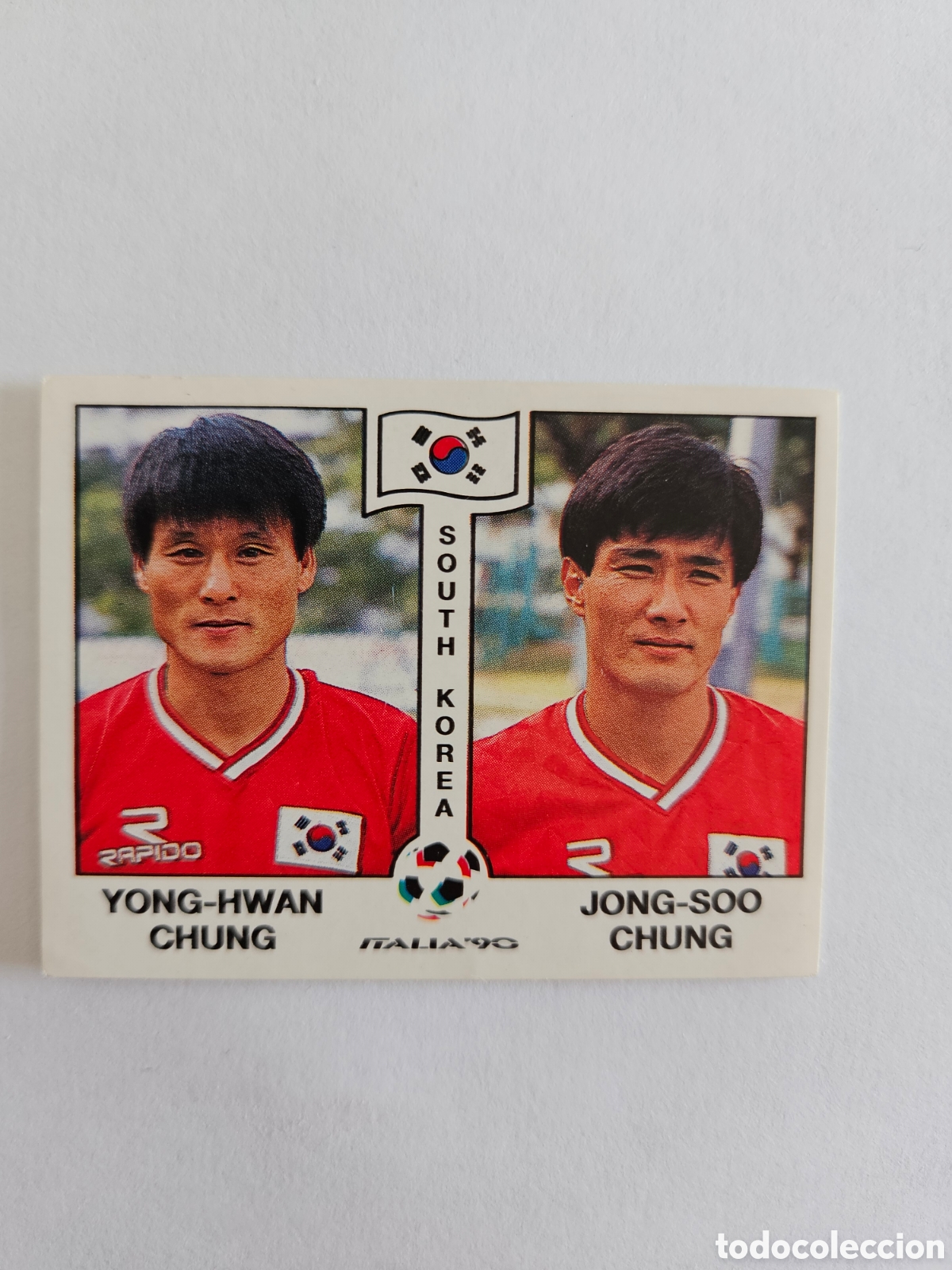 Cromos de Futebol: YONG-HWAN CHUNG - JONG-SOO CHUNG KOREA DEL SUR 319 MUNDIAL ITALIA 1990 90 PANINI NUNCA PEGADO