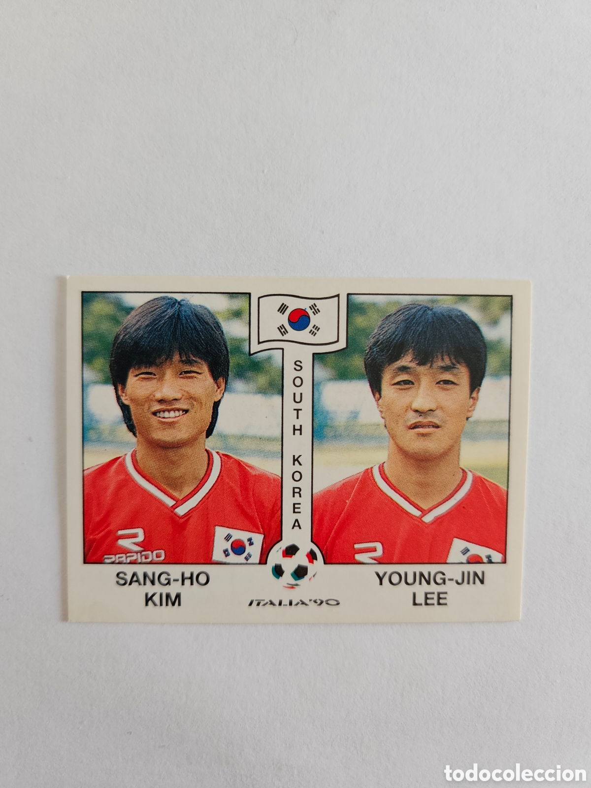 Cromos de Futebol: SANG-HO KIM - YOUNG-JIN LEE KOREA DEL SUR 322 MUNDIAL ITALIA 1990 90 PANINI NUNCA PEGADO SIN PEGAR