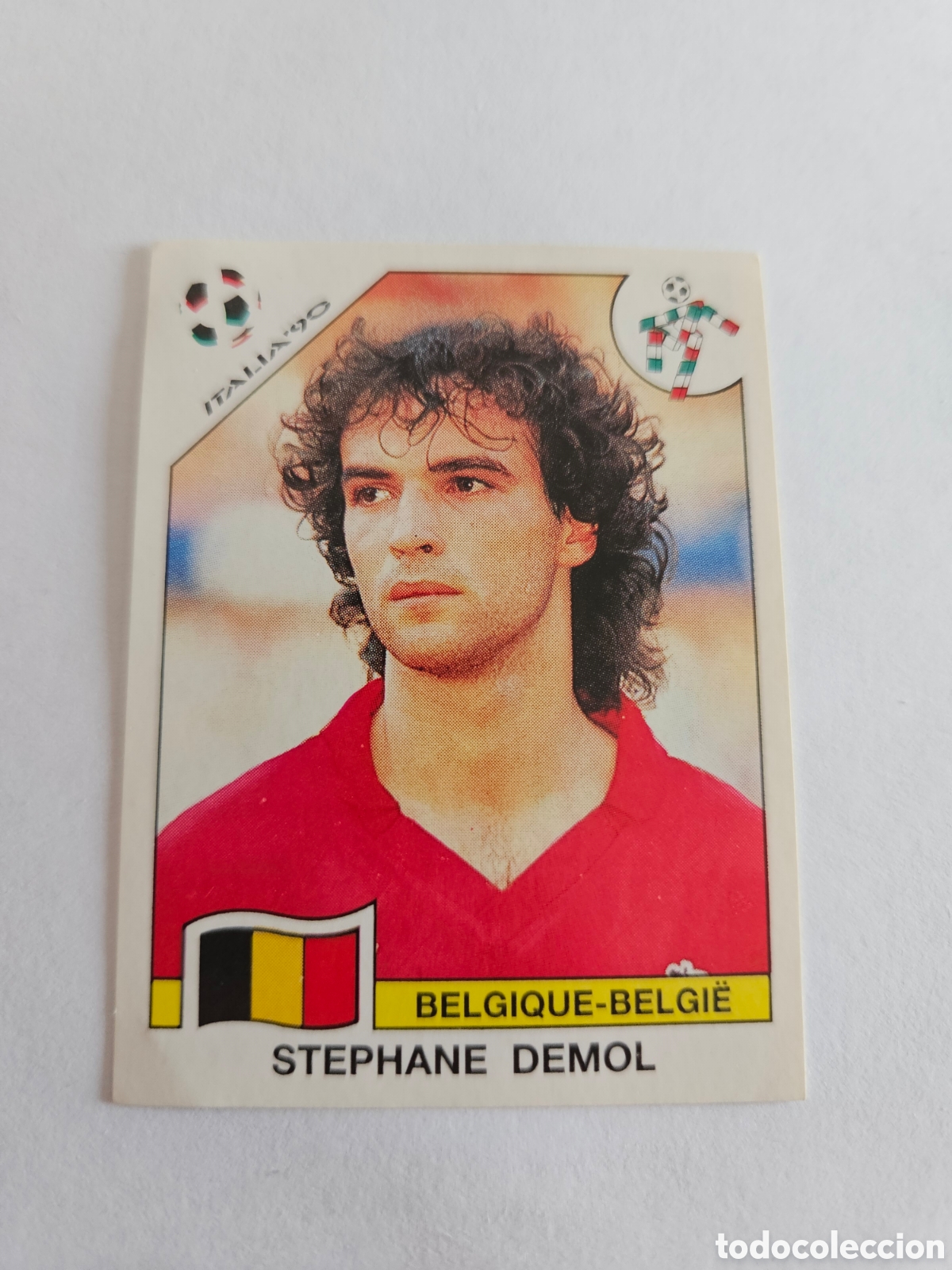 Cromos de F&uacute;tbol: STEPHANE DEMOL BELGICA 332 MUNDIAL ITALIA 1990 90 PANINI NUNCA PEGADO SIN PEGAR