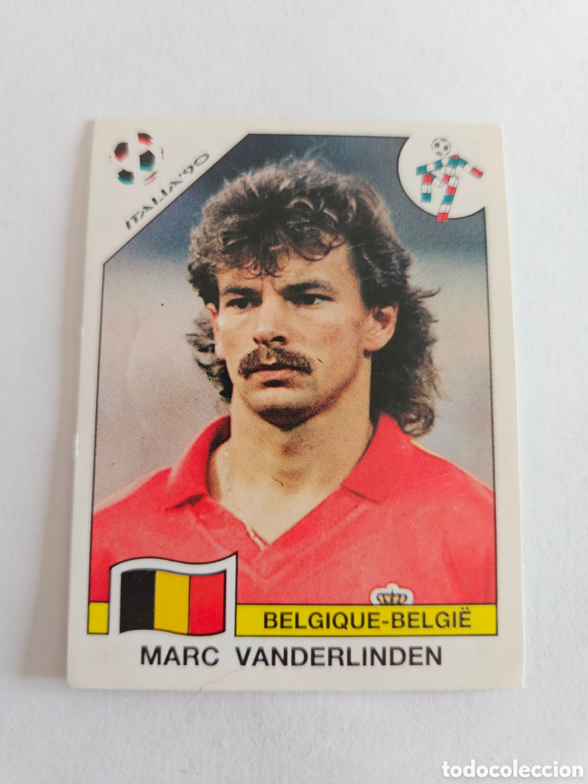 Cromos de Futebol: MARC VANDERLINDEN BELGICA 342 MUNDIAL ITALIA 1990 90 PANINI NUNCA PEGADO SIN PEGAR