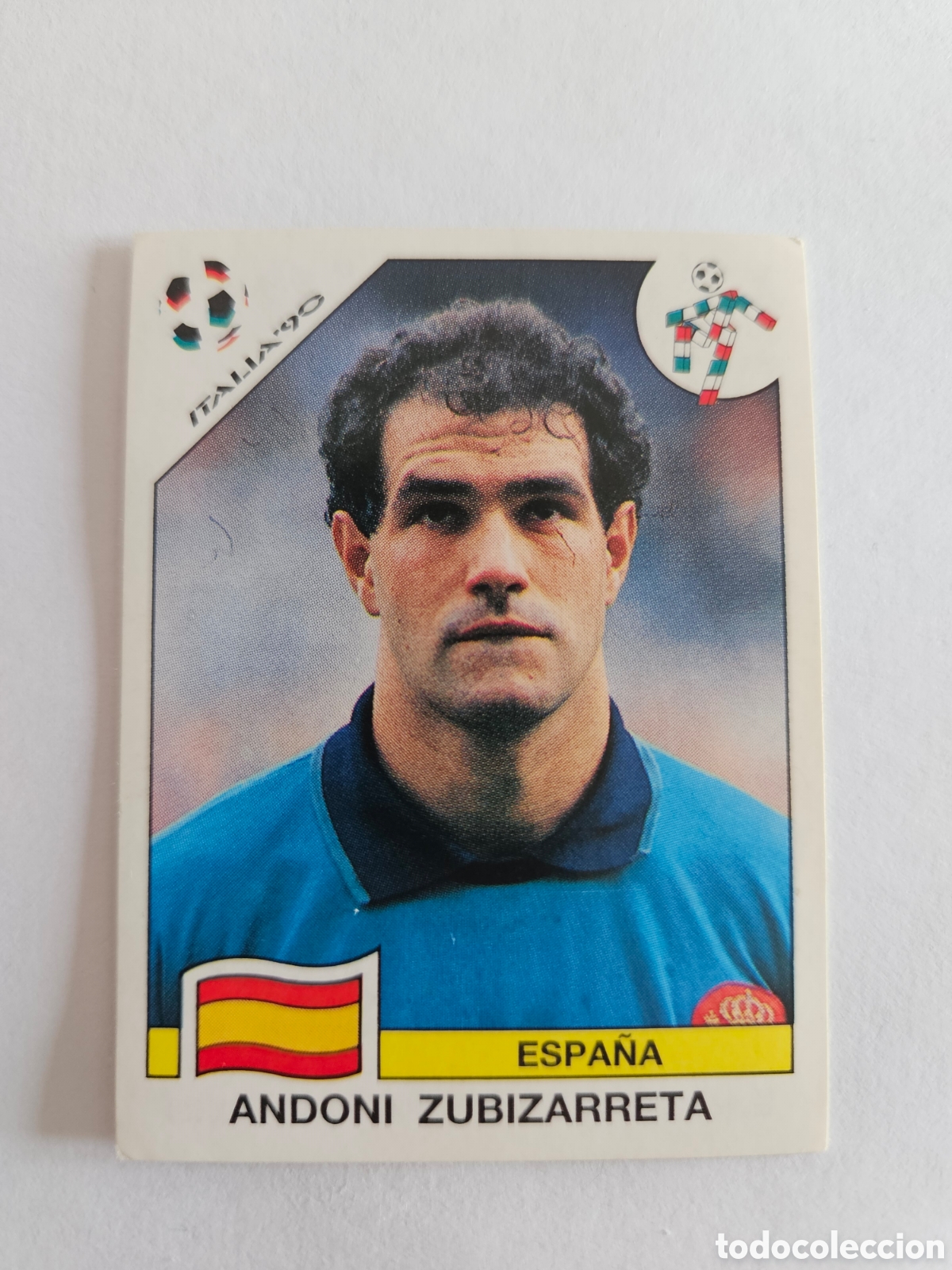 Cartes &agrave; collectionner de Football: ANDONI ZUBIZARRETA ESPA&Ntilde;A 345 MUNDIAL ITALIA 1990 90 PANINI NUNCA PEGADO SIN PEGAR