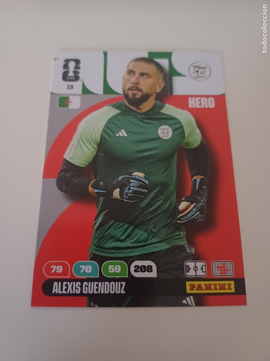 Cartes &agrave; collectionner de Football: 013 - ALG04 - Alexis Guendouz / Algeria