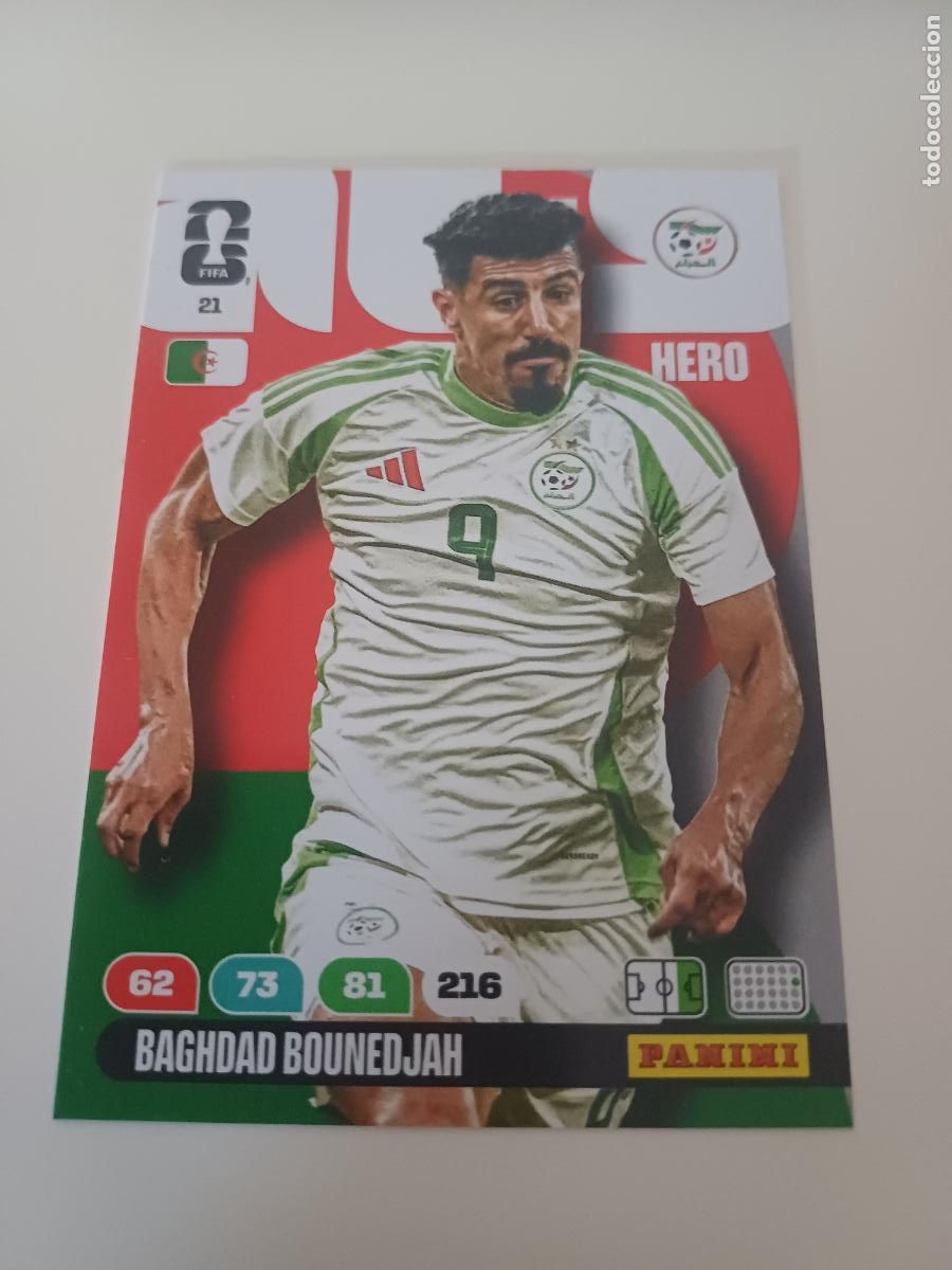 Cartes &agrave; collectionner de Football: 021 - ALG12 - Baghdad Bounedjah / Algeria