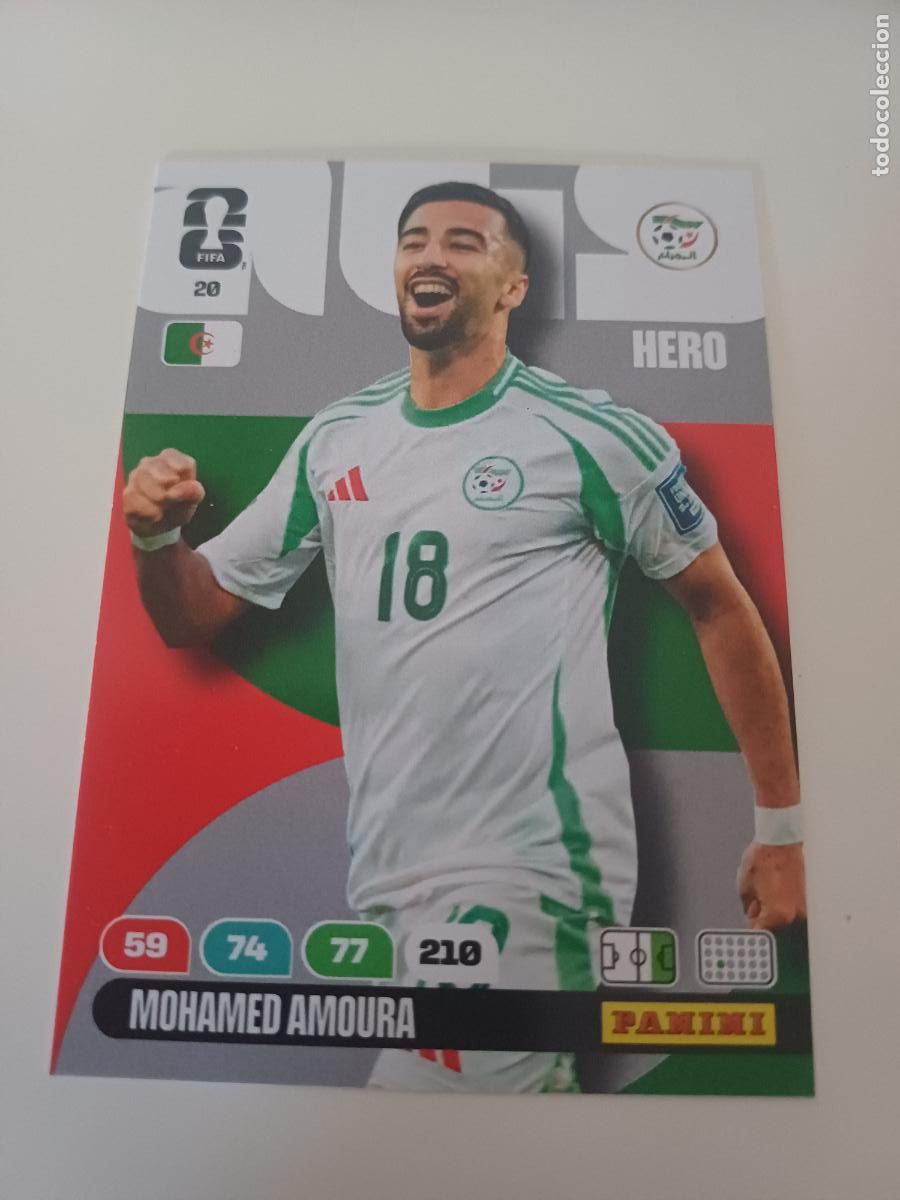 Cartes &agrave; collectionner de Football: 020 - ALG11 - Mohamed Amoura / Algeria