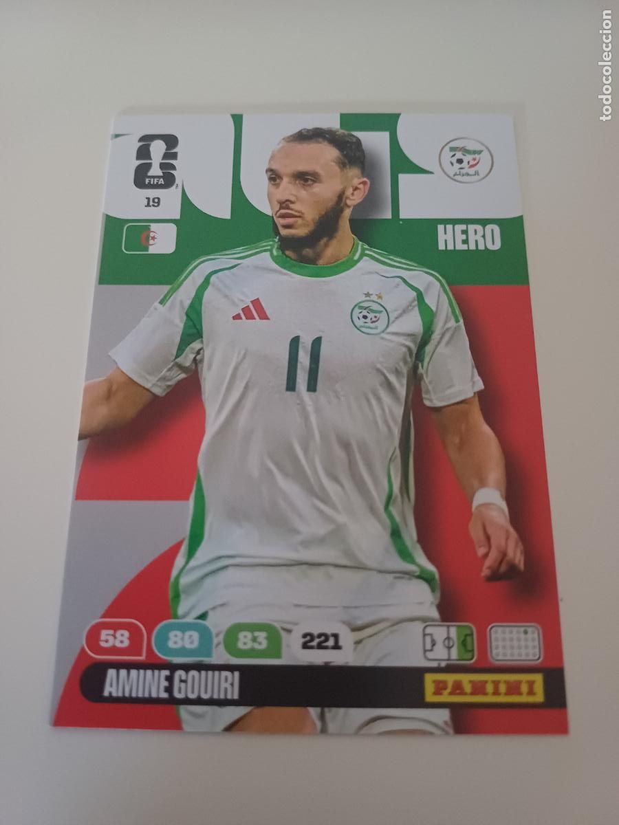 Cartes &agrave; collectionner de Football: 019 - ALG10 - Amine Gouiri / Algeria