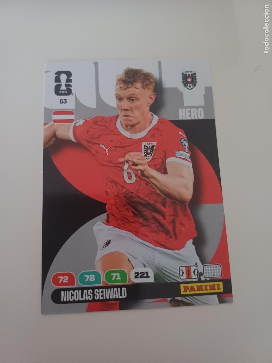 Cartes &agrave; collectionner de Football: 053 - AUT08 - Nicolas Seiwald / Austria