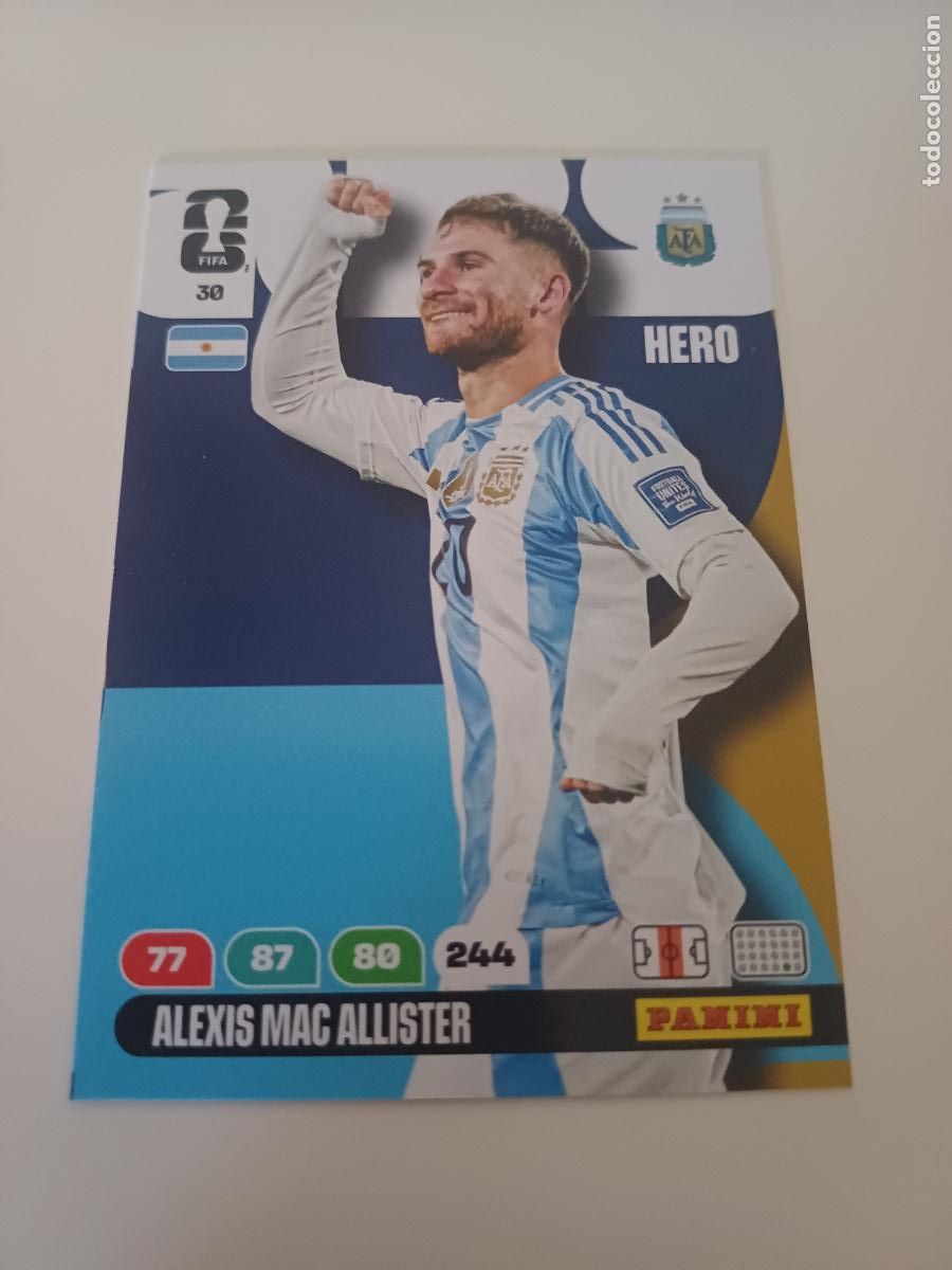 Cartes &agrave; collectionner de Football: 030 - ARG09 - Alexis Mac Allister / Argentina