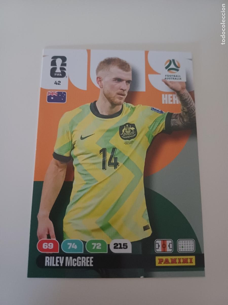 Cartes &agrave; collectionner de Football: 042 - AUS09 - Riley McGree / Australia