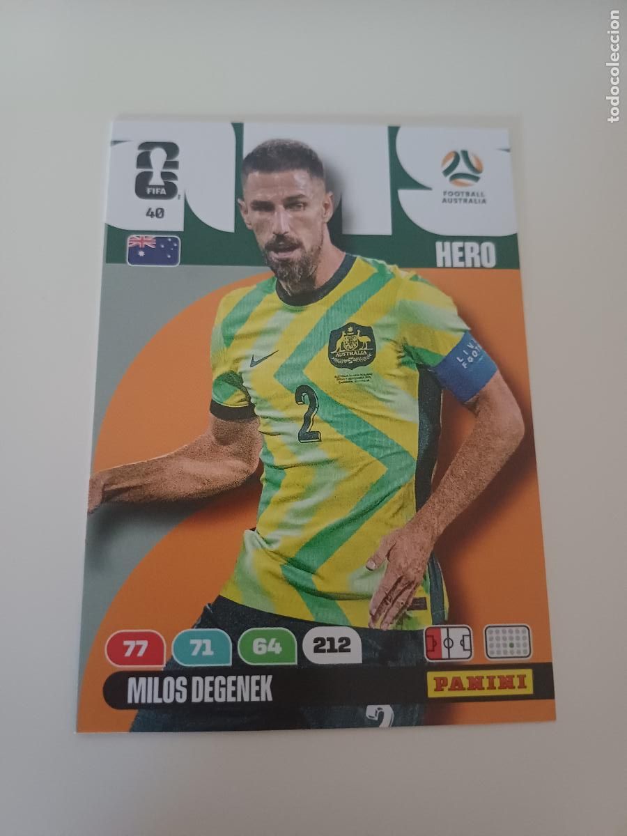 Cartes &agrave; collectionner de Football: 040 - AUS07 - Milos Degenek / Australia