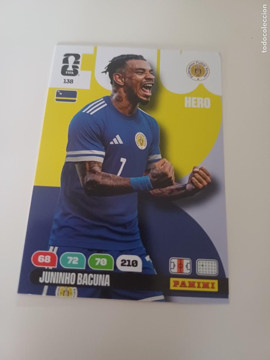 Cromos de Futebol: 138 - CUW09 - Juninho Bacuna / Cura&ccedil;ao