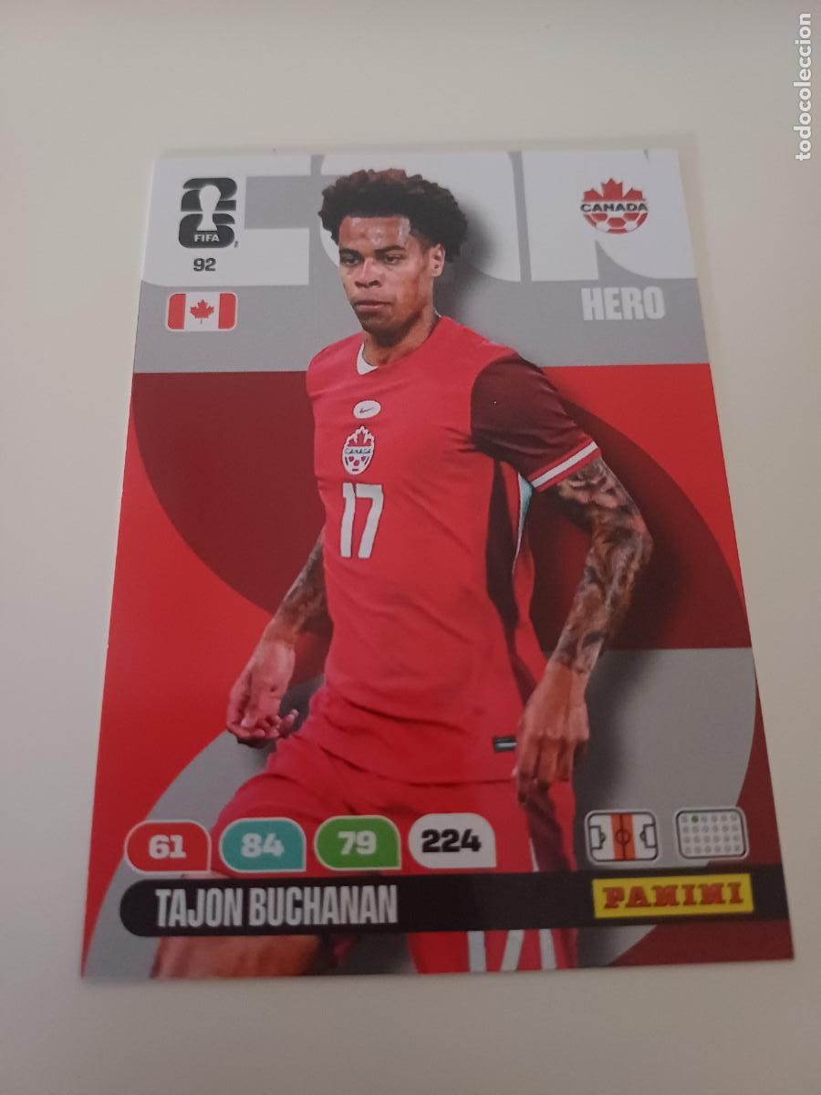 Cromos de F&uacute;tbol: 092 - CAN11 - Tajon Buchanan / Canada