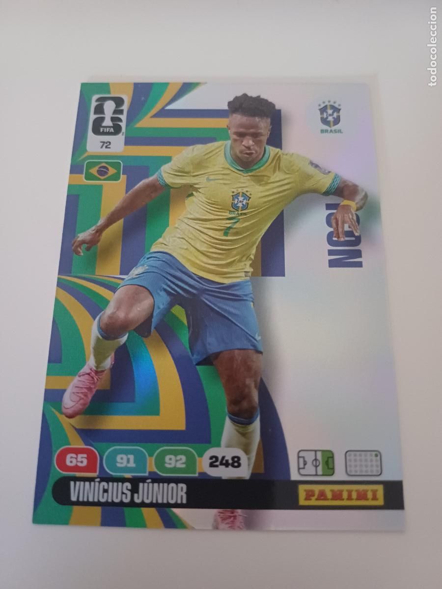 Cromos de F&uacute;tbol: 072 - BRA03 - Vin&iacute;cius J&uacute;nior / Brazil