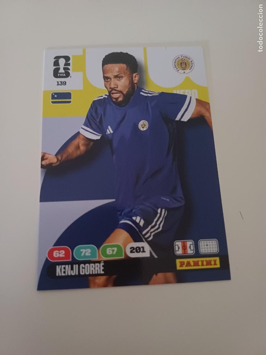 Cromos de F&uacute;tbol: 139 - CUW10 - Kenji Gorr&eacute; / Cura&ccedil;ao