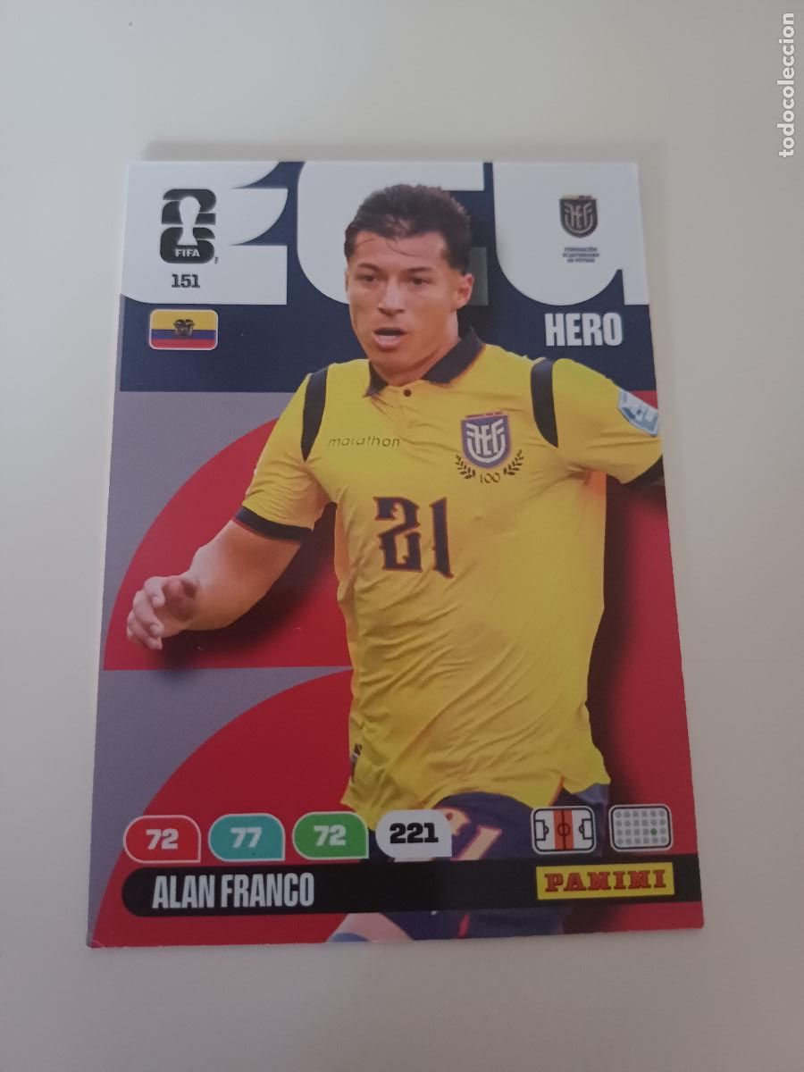 Cromos de F&uacute;tbol: 151 - ECU10 - Alan Franco / Ecuador