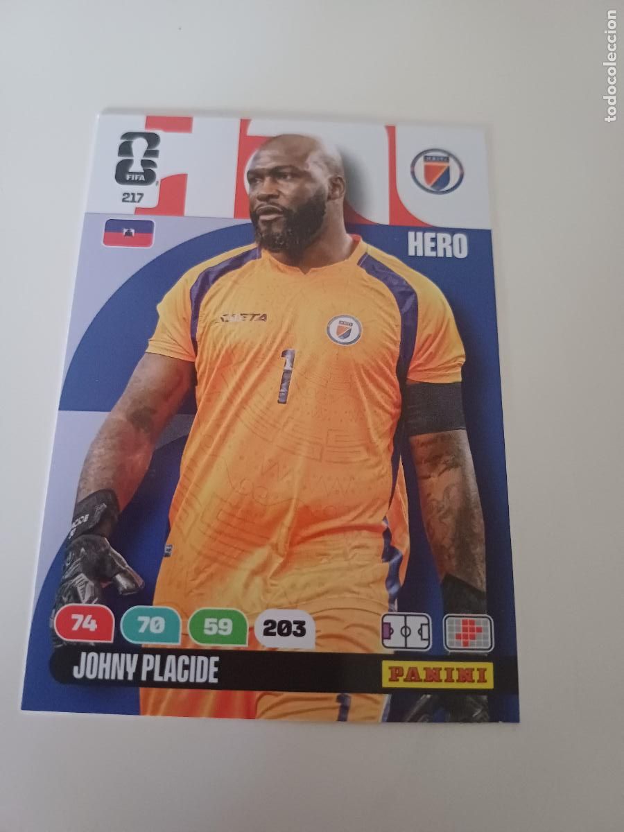 Cromos de F&uacute;tbol: 217 - HAI04 - Johny Placide / Haiti