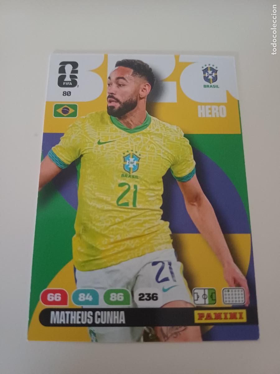 Cromos de F&uacute;tbol: 080 - BRA11 - Matheus Cunha / Brazil