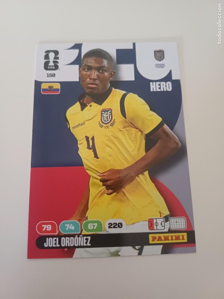 Cromos de F&uacute;tbol: 150 - ECU09 - Joel Ord&oacute;&ntilde;ez / Ecuador