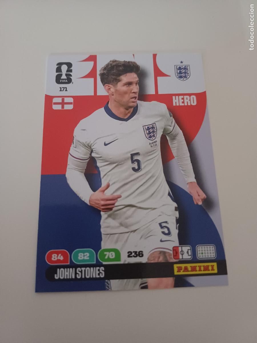 Cromos de Futebol: 171 - ENG06 - John Stones / England