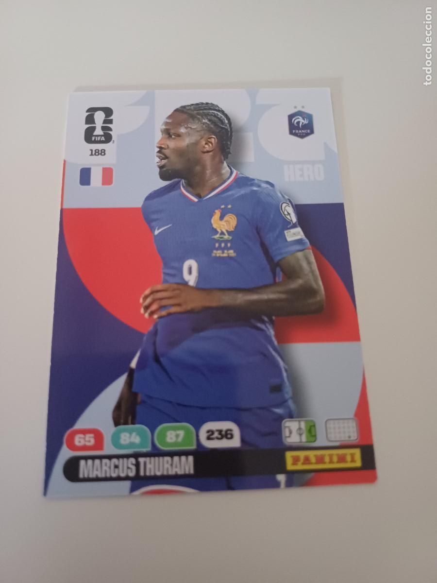 Cartes &agrave; collectionner de Football: 188 - FRA11 - Marcus Thuram / France