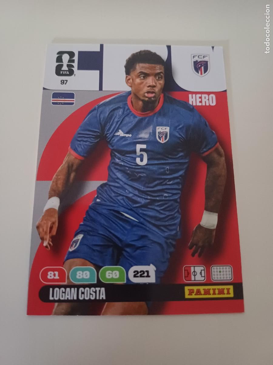 Cartes &agrave; collectionner de Football: 097 - CPV04 - Logan Costa / Cape Verde