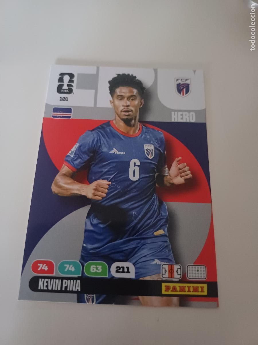 Cromos de Futebol: 101 - CPV08 - Kevin Pina / Cape Verde