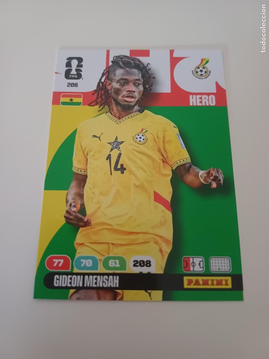Cromos de Futebol: 208 - GHA07 - Gideon Mensah / Ghana