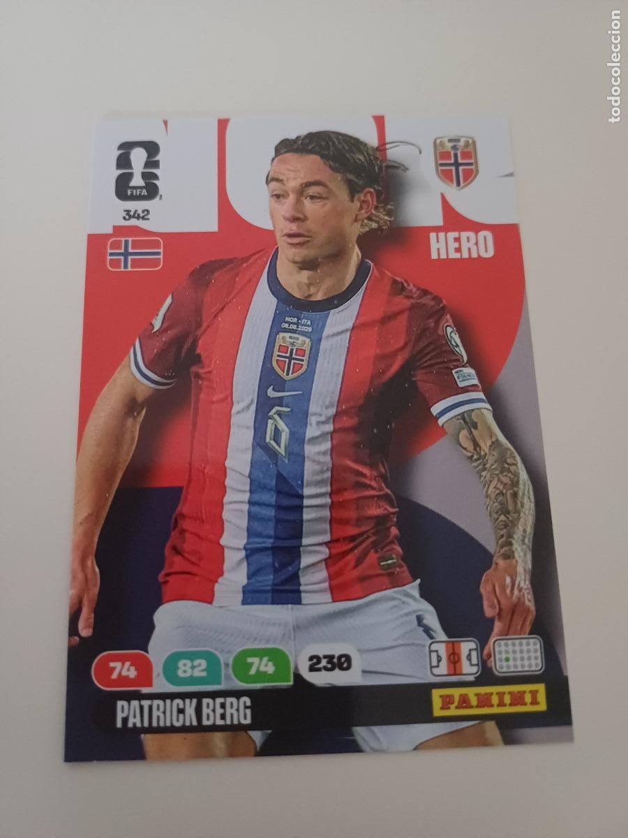 Cromos de Futebol: 342 - NOR09 - Patrick Berg / Norway