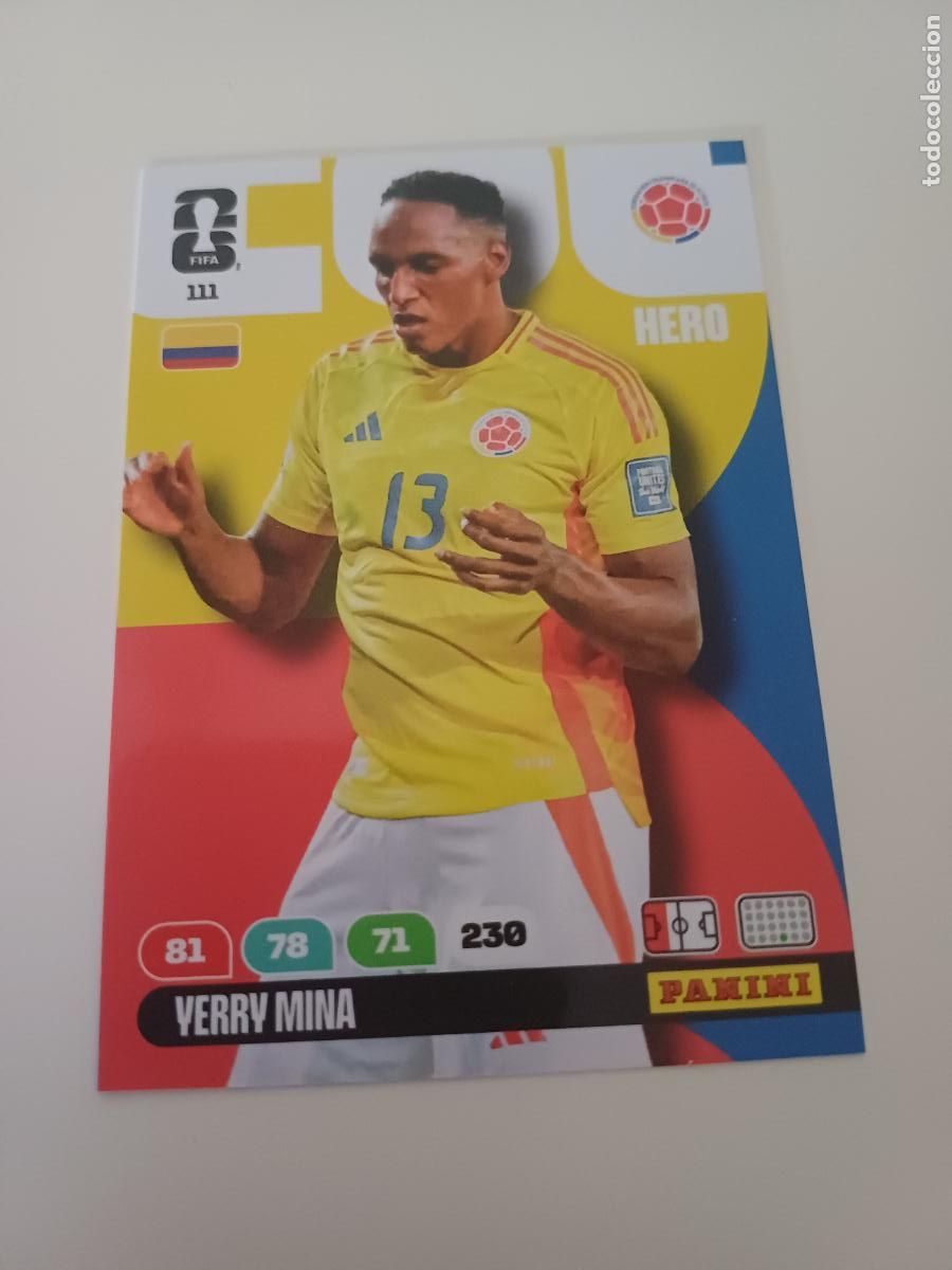 Cromos de Futebol: 111 - COL06 - Yerry Mina / Colombia