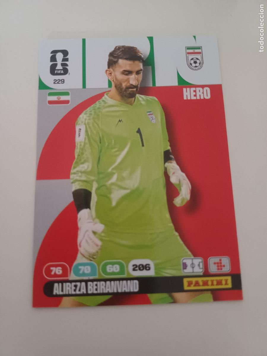 Cromos de Futebol: 229 - IRN04 - Alireza Beiranvand / Iran